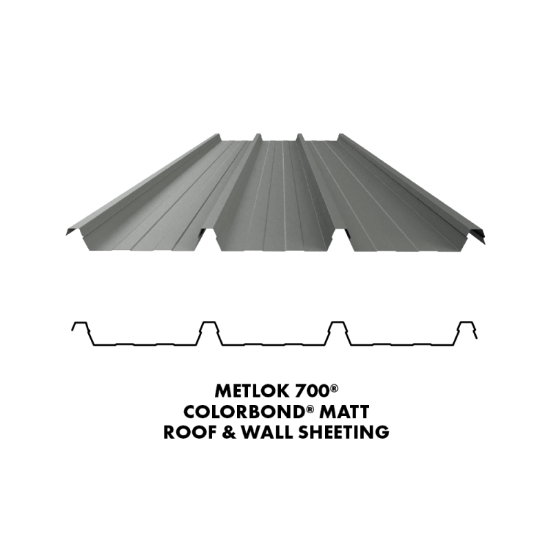 COLORBOND steel METLOK 700 MATT Roof Sheeting