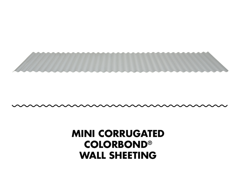 COLORBOND steel Cladding Mini Corrugated