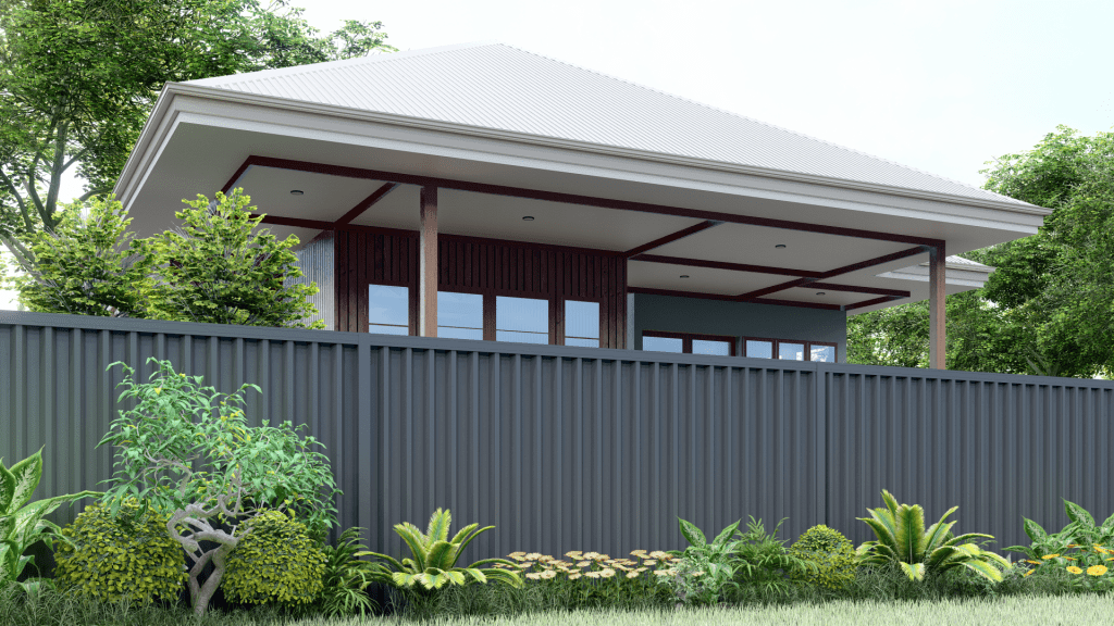 COLORBOND Trimclad Monument Long Fence Panels