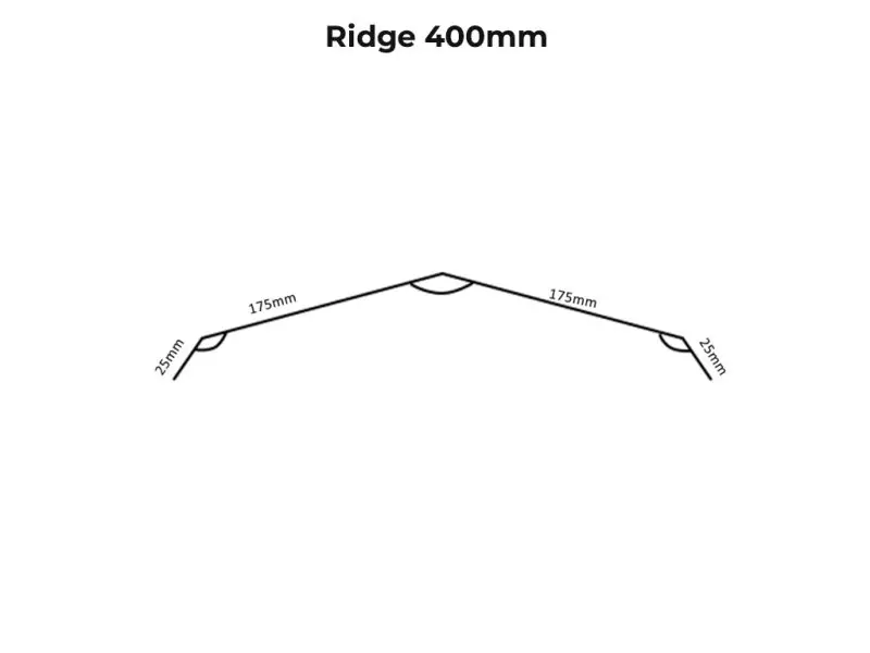 ColorBond steel Ridge Flashing - Image 2