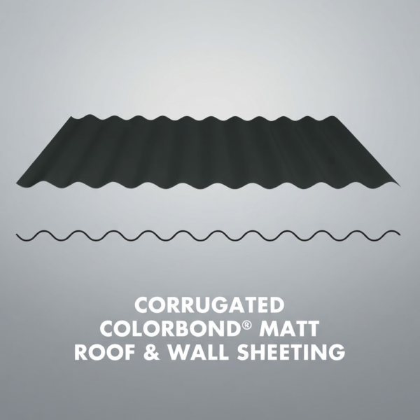 Corrugated Colorbond® Matt Roof & Wall Sheeting