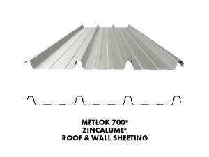 ZINCALUME METLOK 700 Roof Sheeting