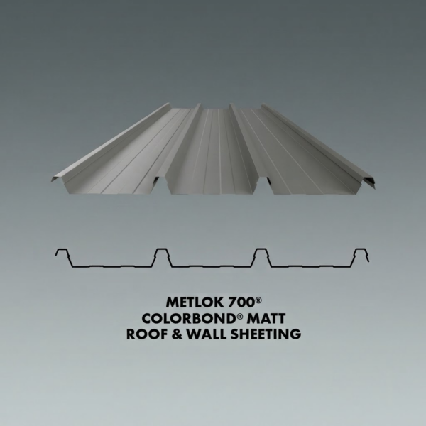 Metlok 700® Colorbond® Matt Roof & Wall Sheeting