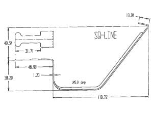 OVERSTRAP FASCIA GUTTER