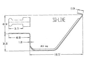 OVERSTRAP SQUARE GUTTER