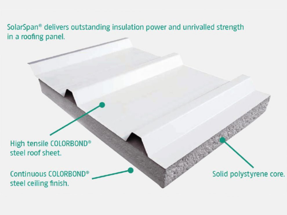 COLORBOND Insulated Sheeting SOLARSPAN | ClickSteel - Roofing