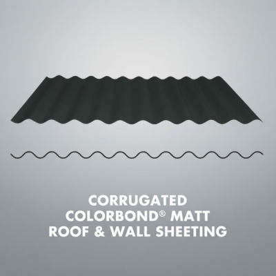 Corrugated Colorbond® Matt Roof & Wall Sheeting