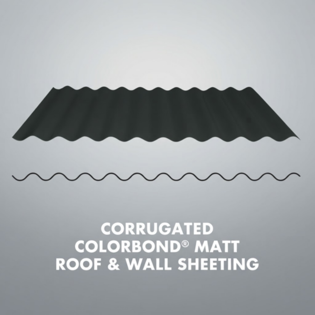 Corrugated Colorbond® Matt Roof & Wall Sheeting