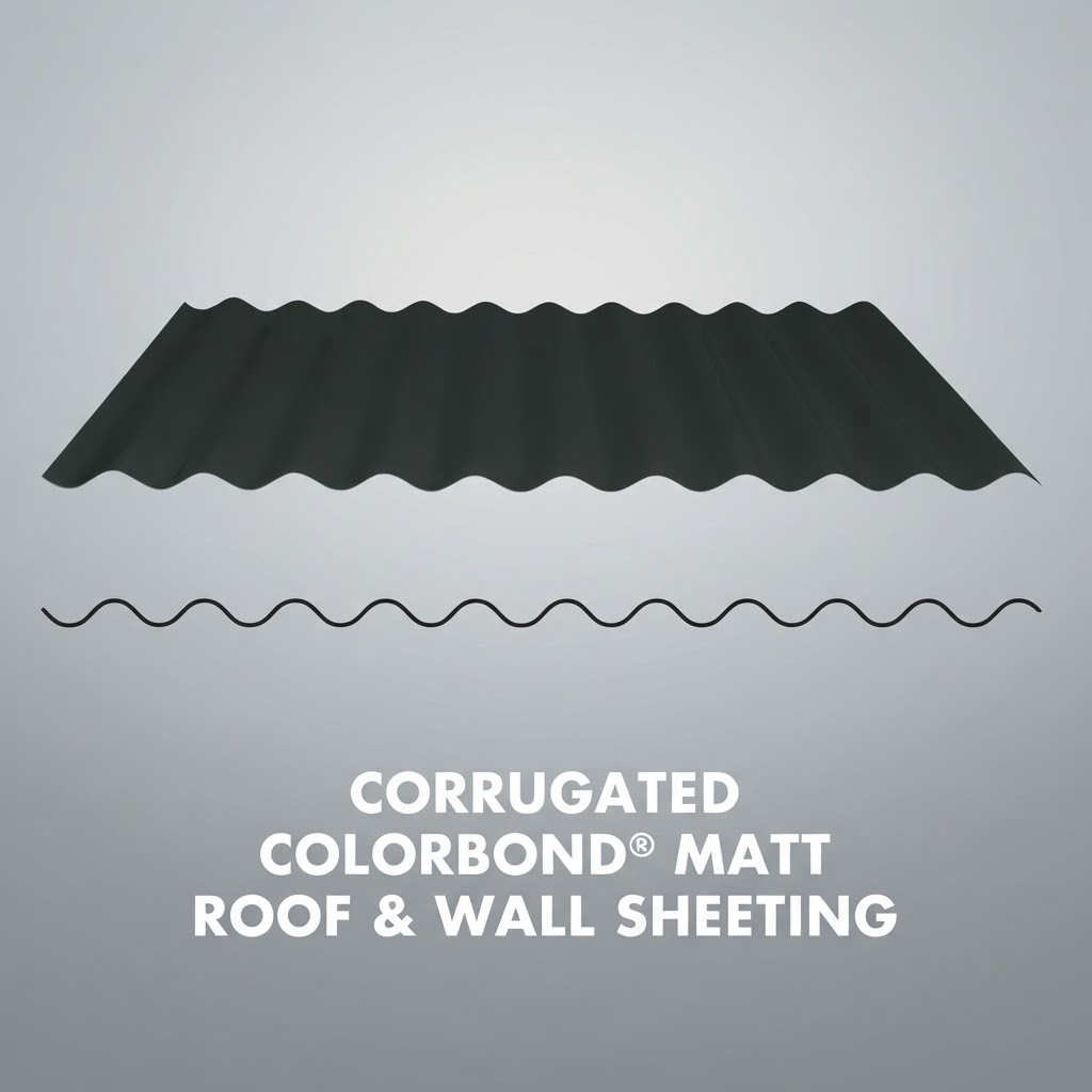 Corrugated Colorbond® Matt Roof & Wall Sheeting