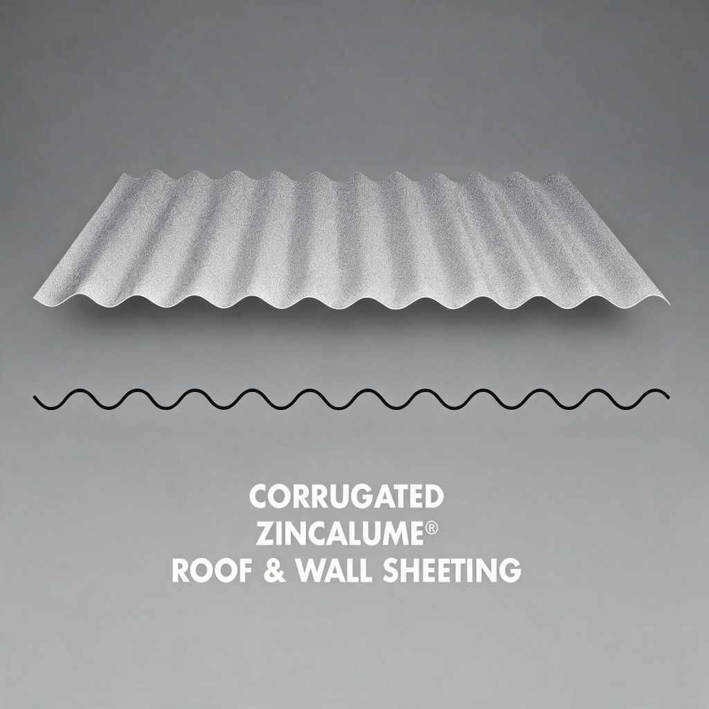 Corrugated Zincalume® Roof & Wall Sheeting