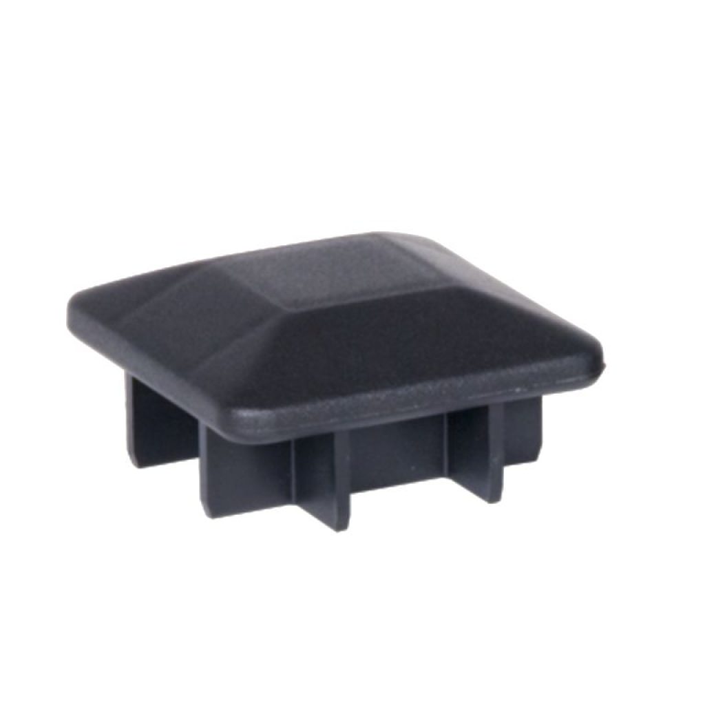 Fence Post Cap Single Black