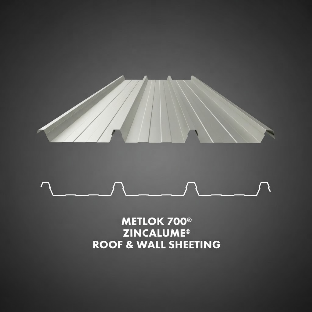 Metlok 700® Zincalume® Roof & Wall Sheeting