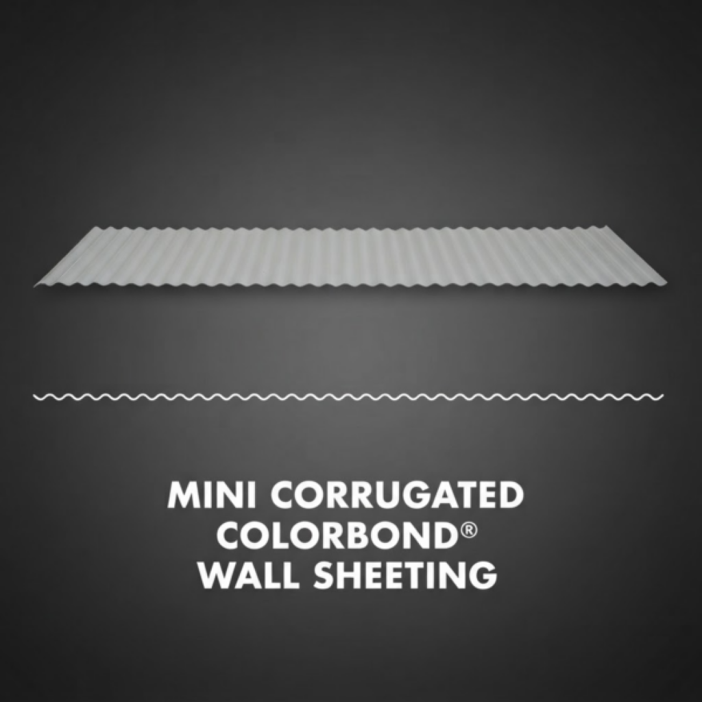 Mini Corrugated® Colorbond® Roof & Wall Sheeting